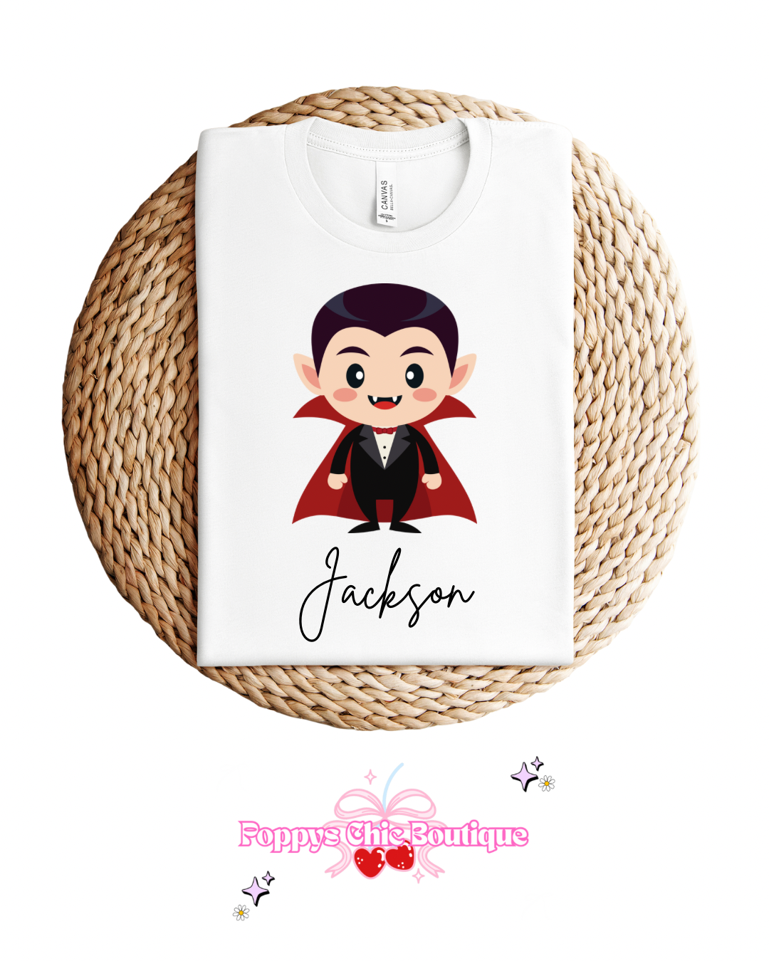 Dracula tee personalised