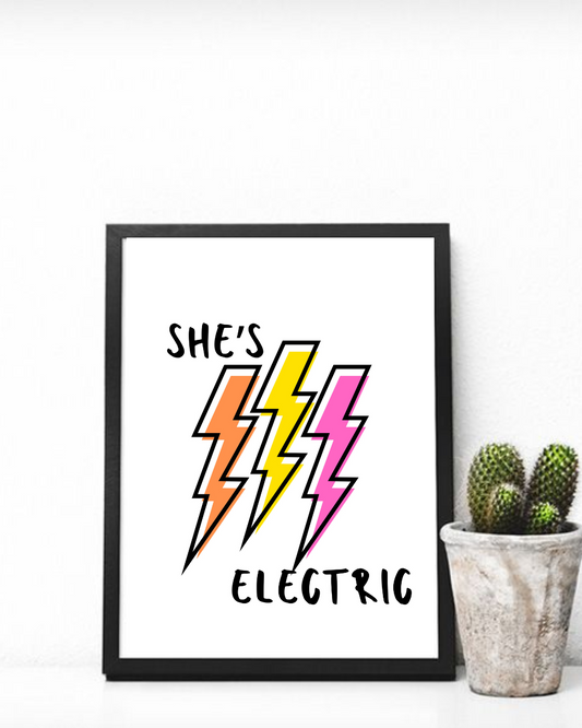 Bright electric print