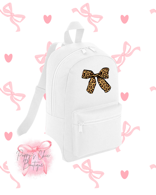 Leopard Lush Mini Backpack