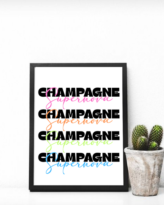 Champagne Supernova print