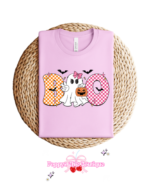 Pink Boo Ghost Tee