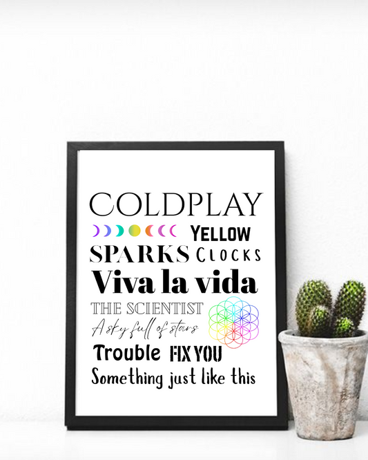 Coldplay print