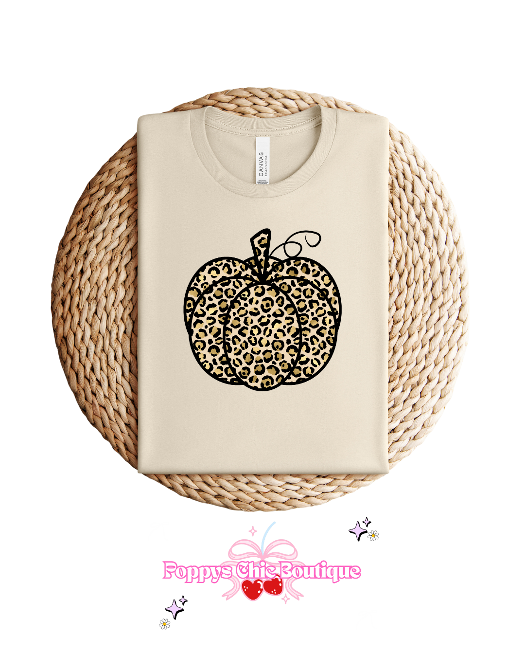 Sand Pumpkin Leopard Tee