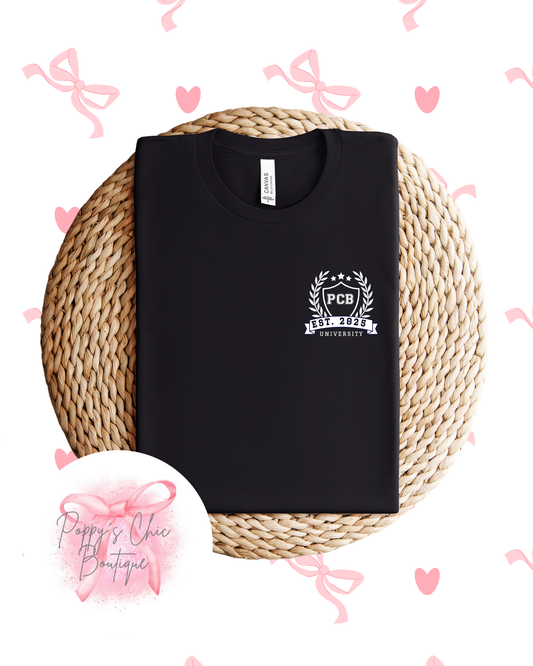 PCB Varsity Logo Tee