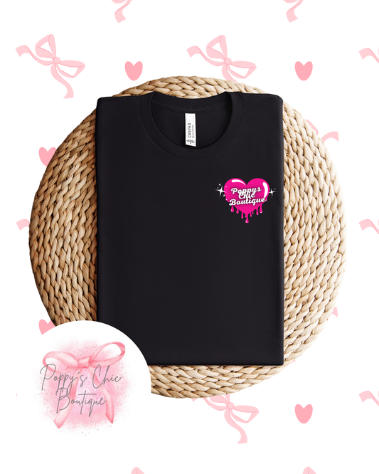 PCB Heart Drip Logo Tee