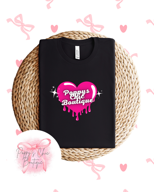 PCB Heart Drip Print Tee