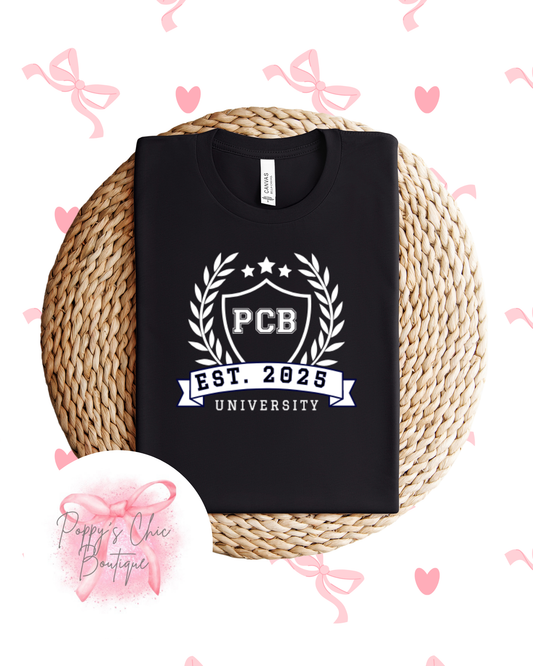 PCB Varsity Print Tee