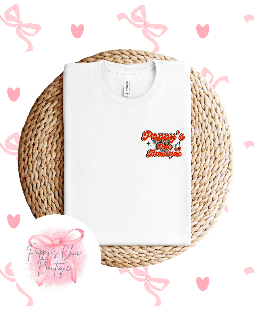 PCB Retro Logo White Tee