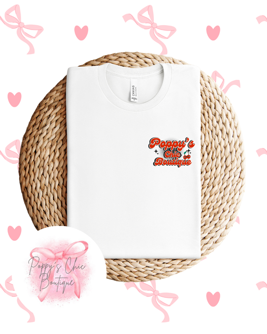 PCB Retro Logo White Tee