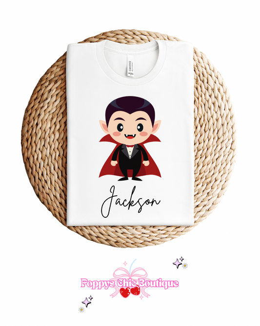 Dracula tee personalised