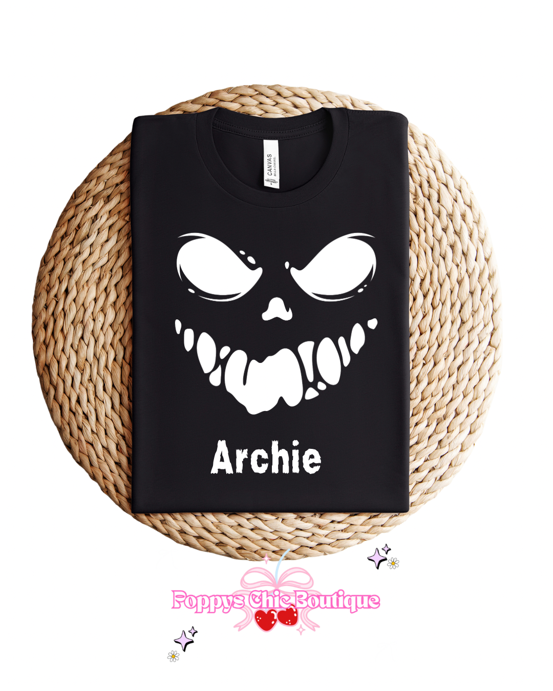 Skeleton tee personalised