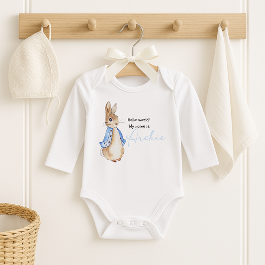 Blue Peter rabbit baby vest
